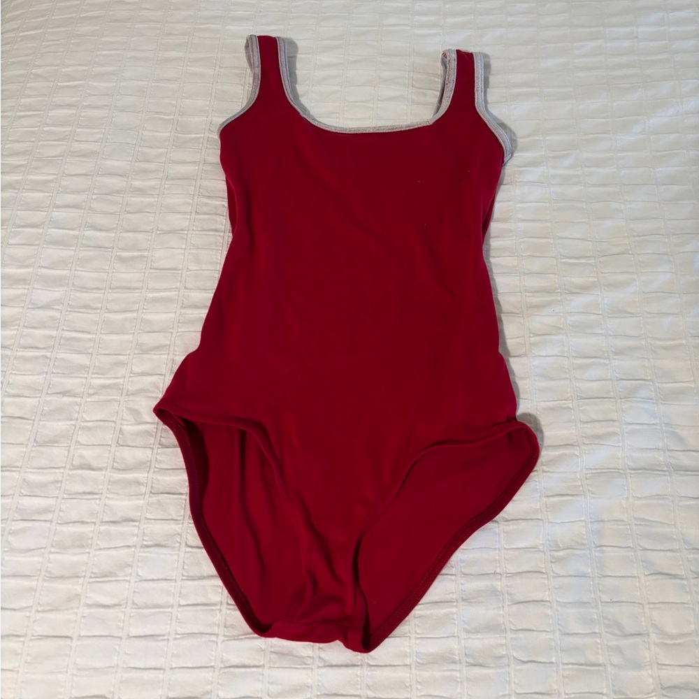 Red marieke yumiko with white velvet trim